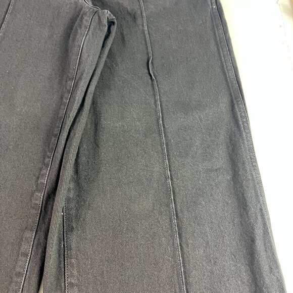 Madewell Jeans Women's 27x30* Super Wide Leg High Rise Black Faded Denim Tag 27 - Picture 3 of 16